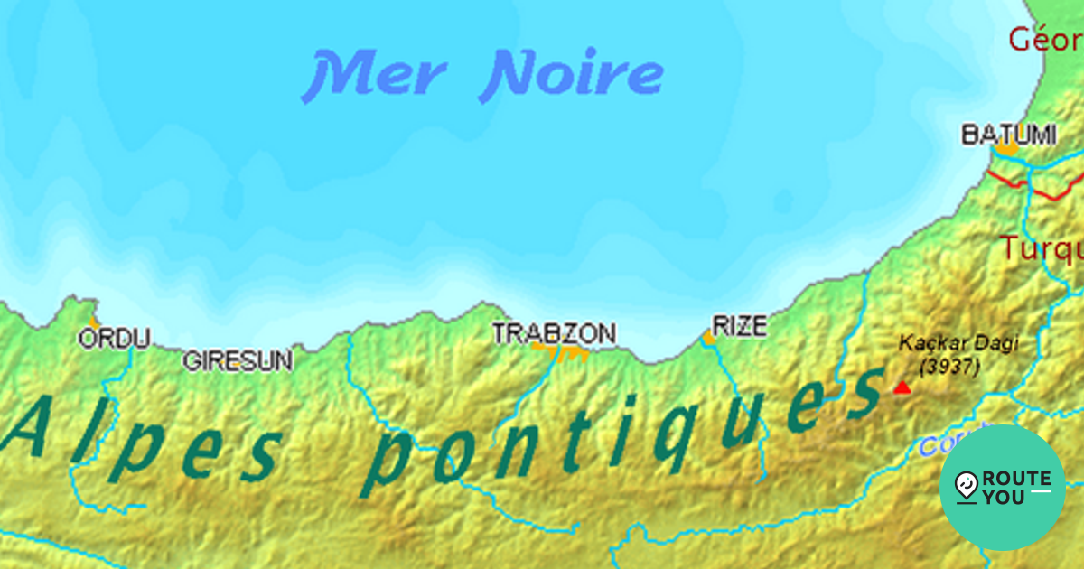 where are the pontic mountains located on a map