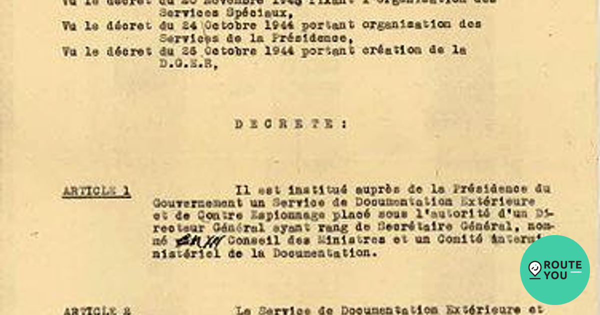 Service de documentation extérieure et de contreespionnage Service