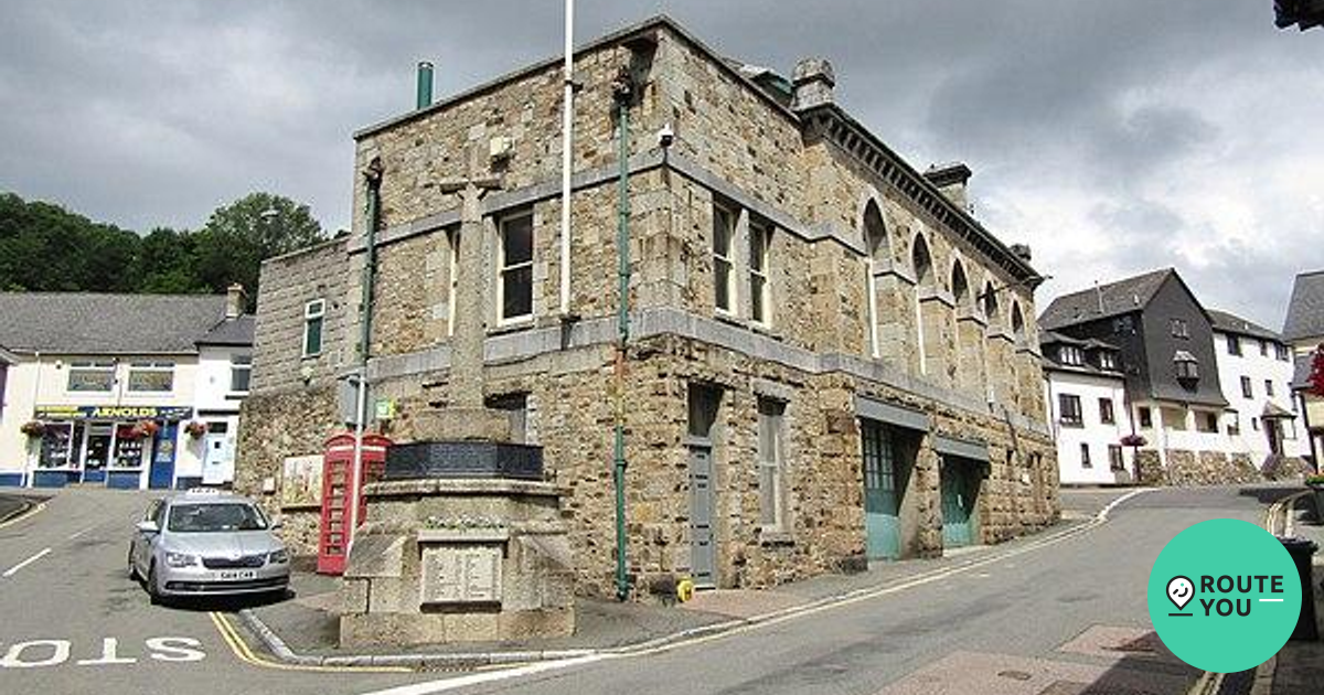 Bovey Tracey Town Hall POI RouteYou