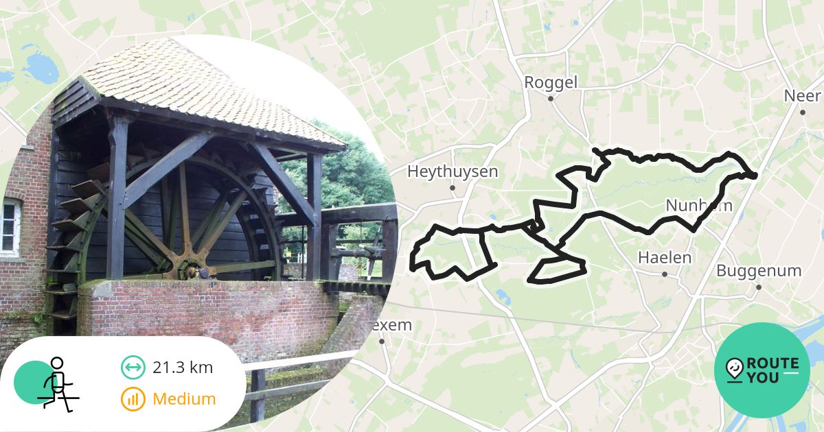 Roggel Leudal 21km route - Wandelroute | RouteYou