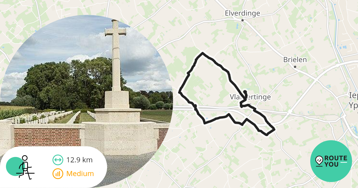 Dwars door de Westhoek 2022 12km Wandelroute RouteYou