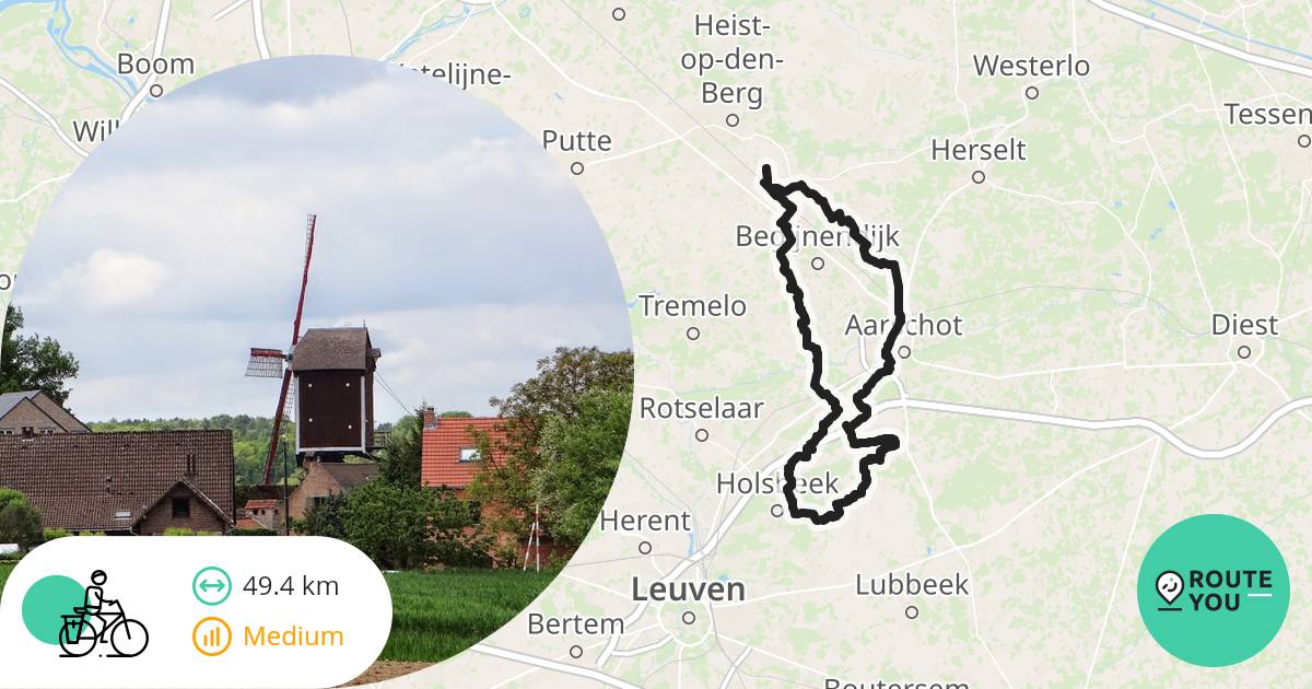 Heist-op-den-Berg - Recreatieve fietsroute | RouteYou