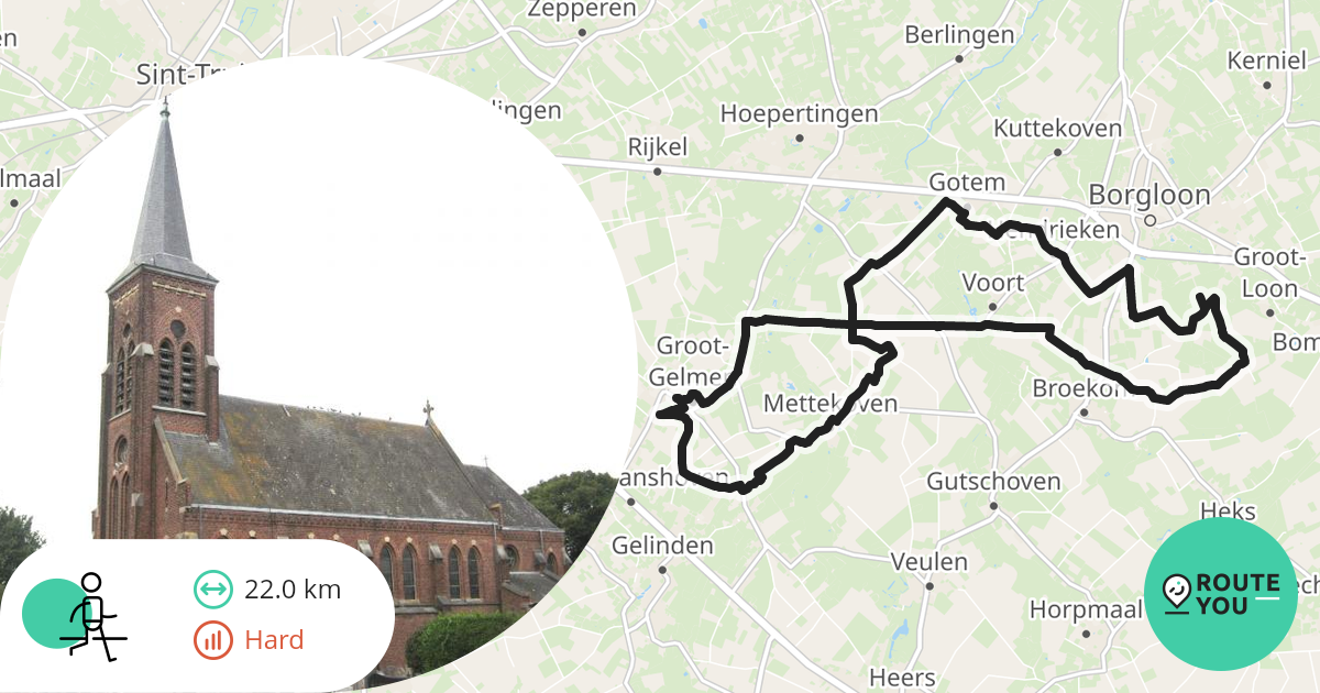 Chateau de la Motte (22km) Wandelroute RouteYou