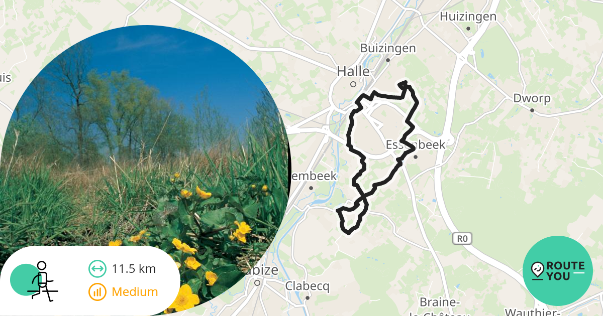 Buizingen Wandelroute RouteYou