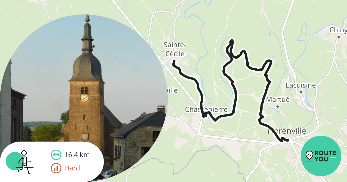 Florenville SainteCécile Wandelroute RouteYou