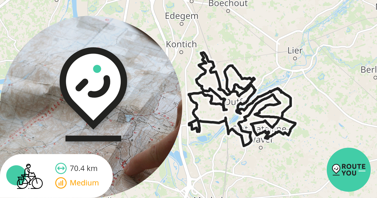 Rond Duffel Recreatieve fietsroute RouteYou