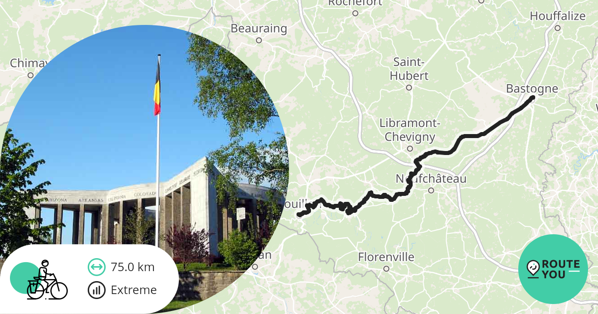Bouillon Bastogne 1 Recreatieve fietsroute RouteYou