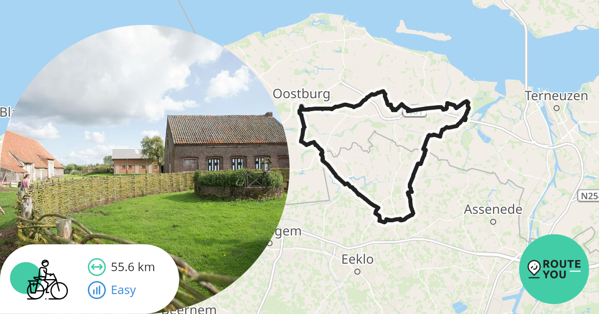 Oostburg Sint Jan in Eremo Recreatieve fietsroute RouteYou