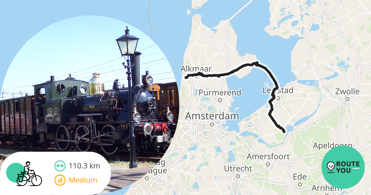 Zeewolde Egmond aan den Hoef Recreatieve fietsroute RouteYou