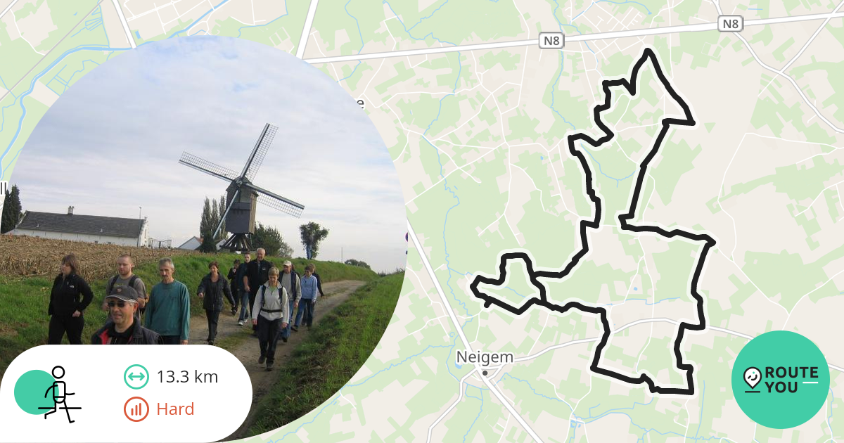 Neigem Ninove Wandelroute RouteYou