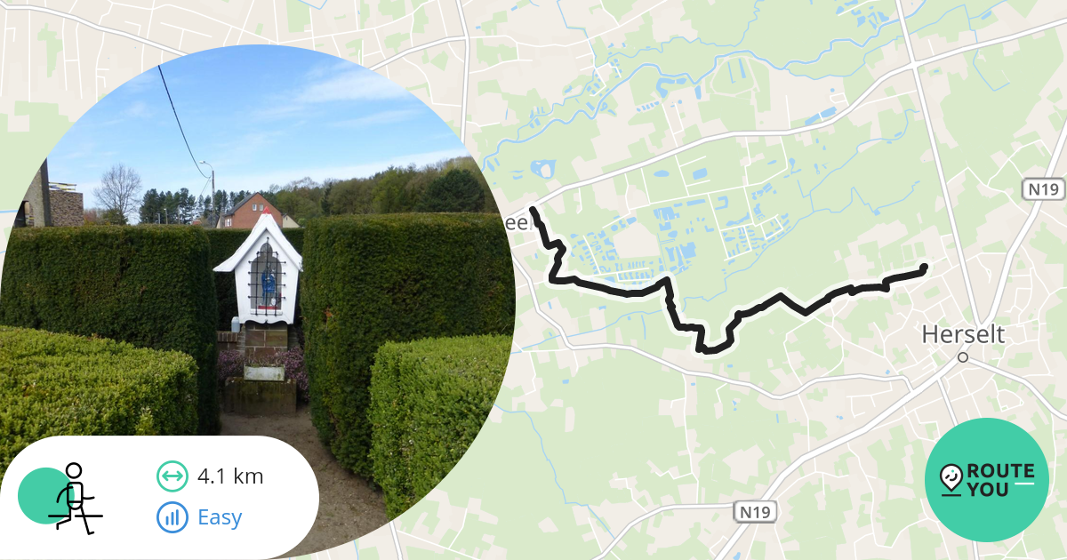 Westmeerbeek Herselt Wandelroute RouteYou