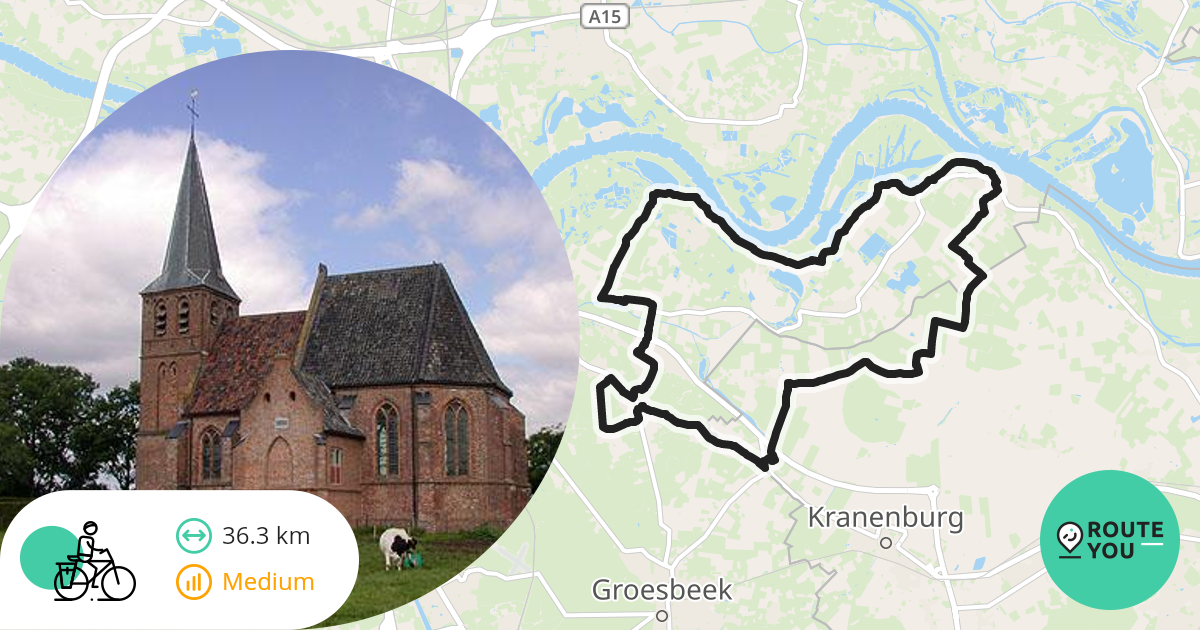 Millingen aan de Rijn - Recreatieve fietsroute | RouteYou