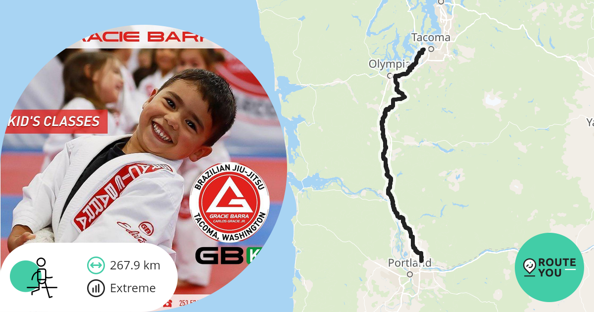 Gracie Barra Walking route RouteYou