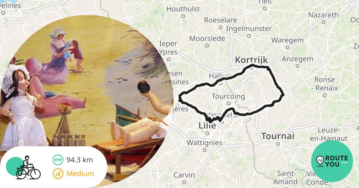 Zwevegem - Blauwe Ruit - Recreatieve fietsroute | RouteYou
