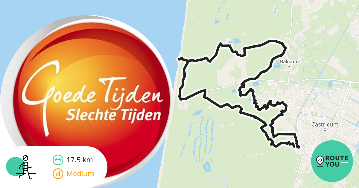 Castricum Recreatieve wandelroute RouteYou