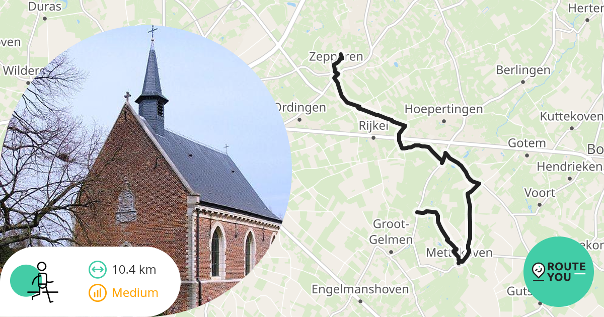 Zepperen - Helshoven - Wandelroute | RouteYou