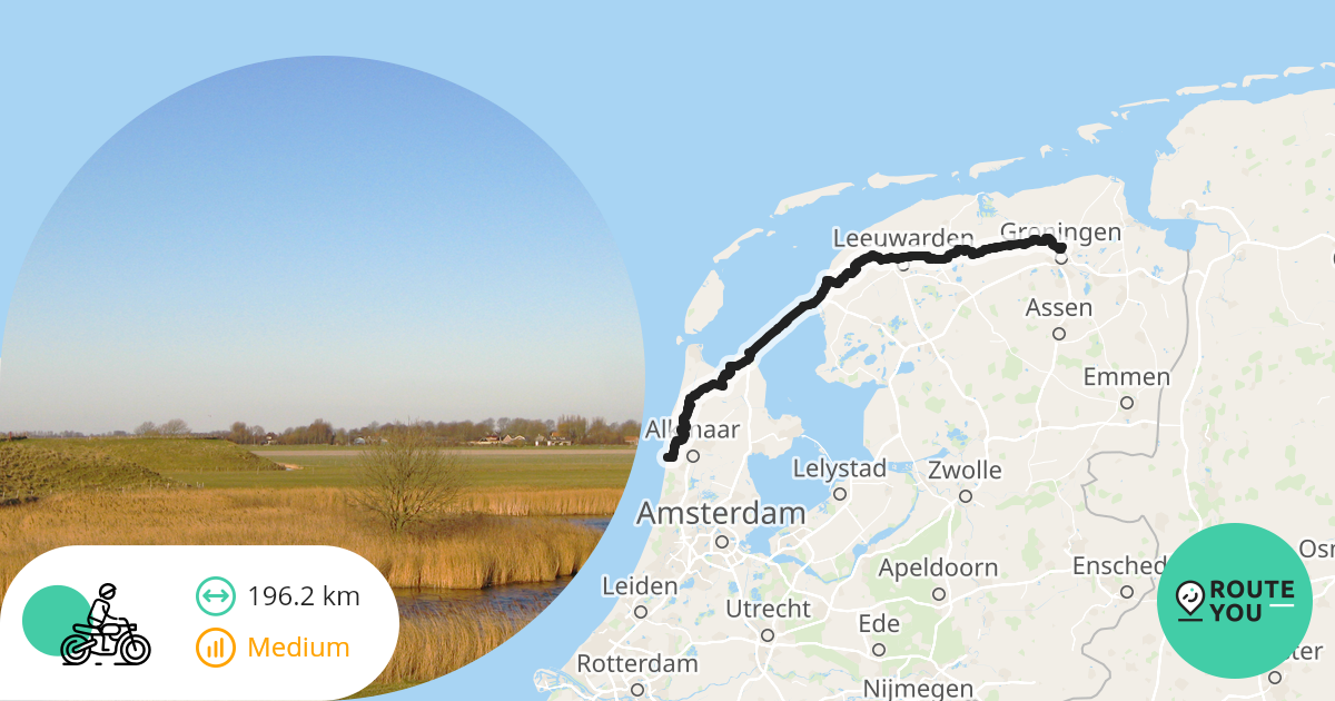 Oude wijken Egmond aan Zee Motorroute RouteYou