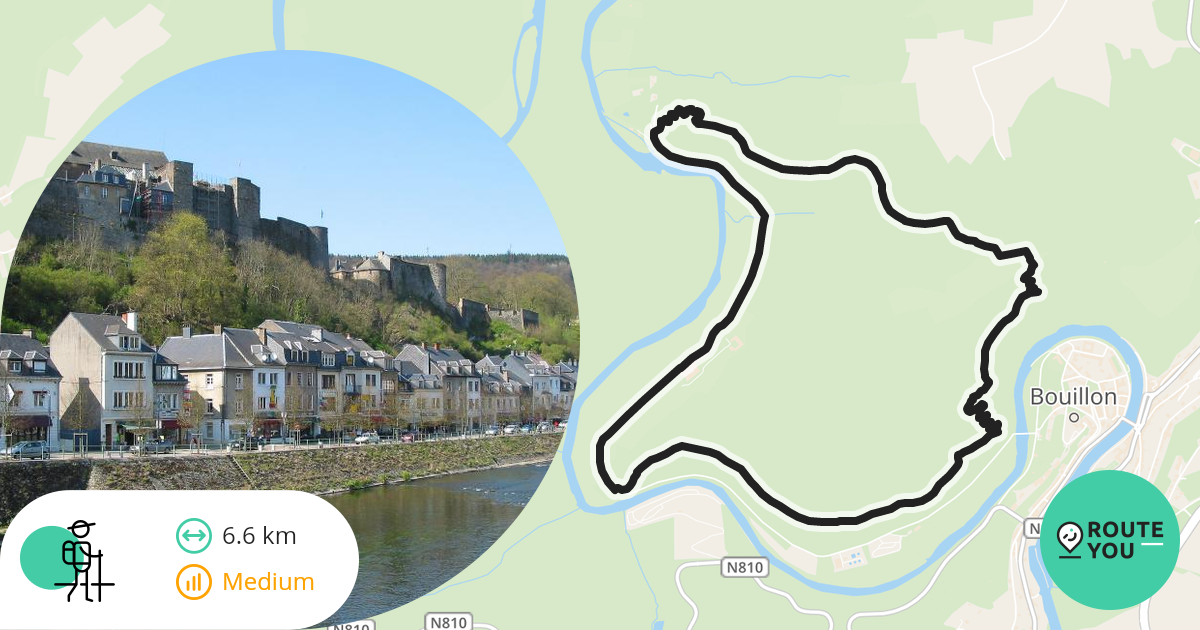 Bouillon wandeling Hikingroute RouteYou