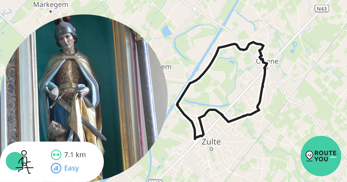 Zulte Wandelroute RouteYou