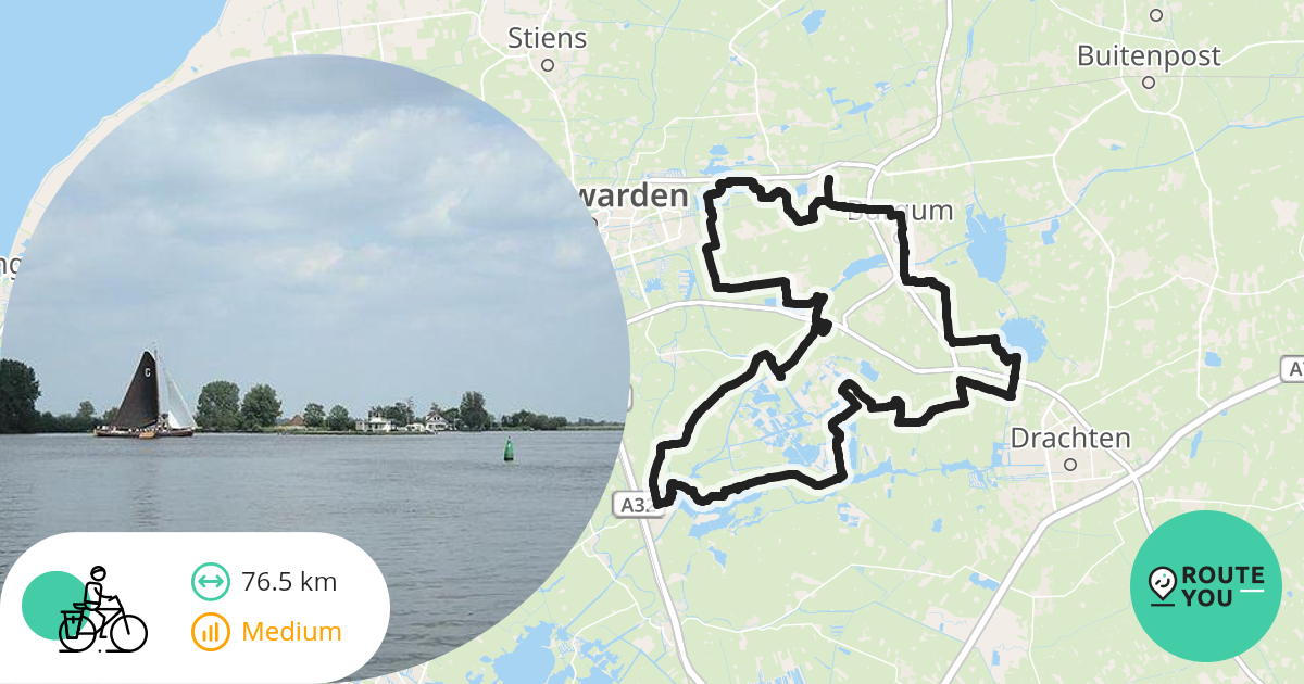 Hurdegaryp - Hardegarijp - Recreatieve fietsroute | RouteYou
