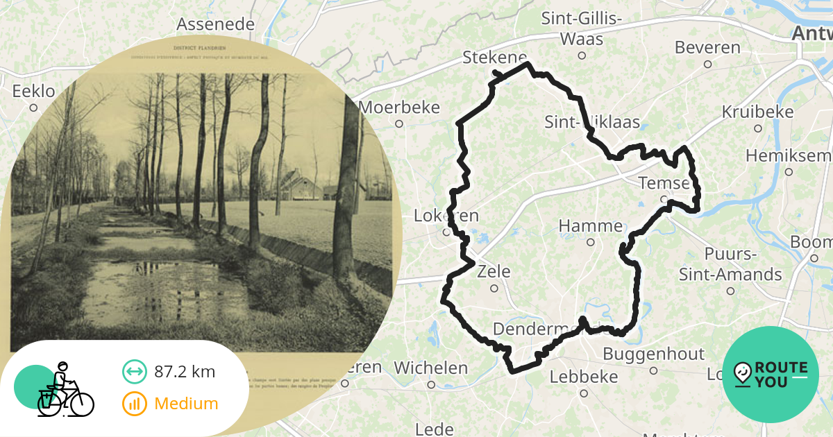 Dendermonde Stekene Recreatieve Fietsroute Routeyou 9364