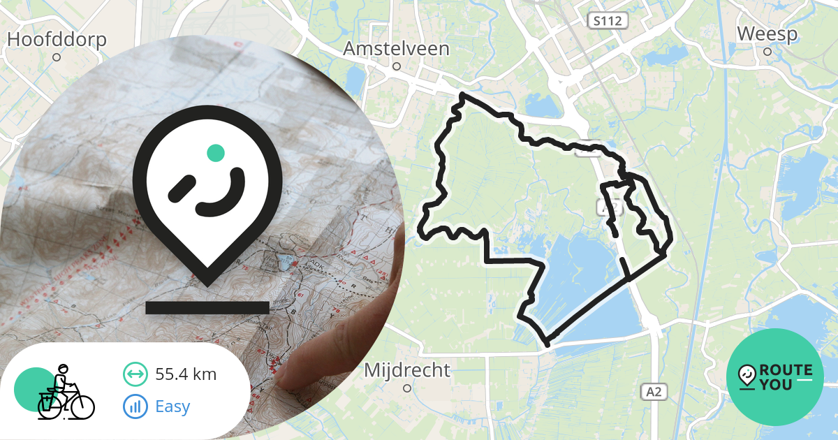 ronde hoep Recreatieve fietsroute RouteYou