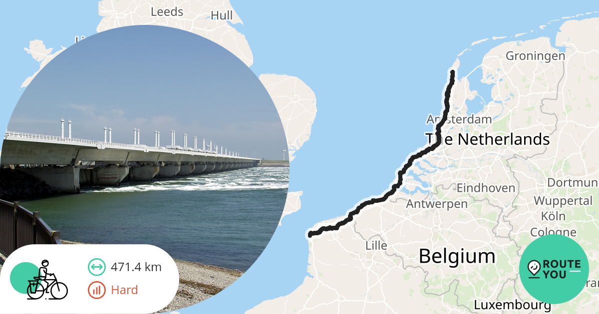 Boulogne-sur-Mer - Den Helder - Recreatieve fietsroute | RouteYou