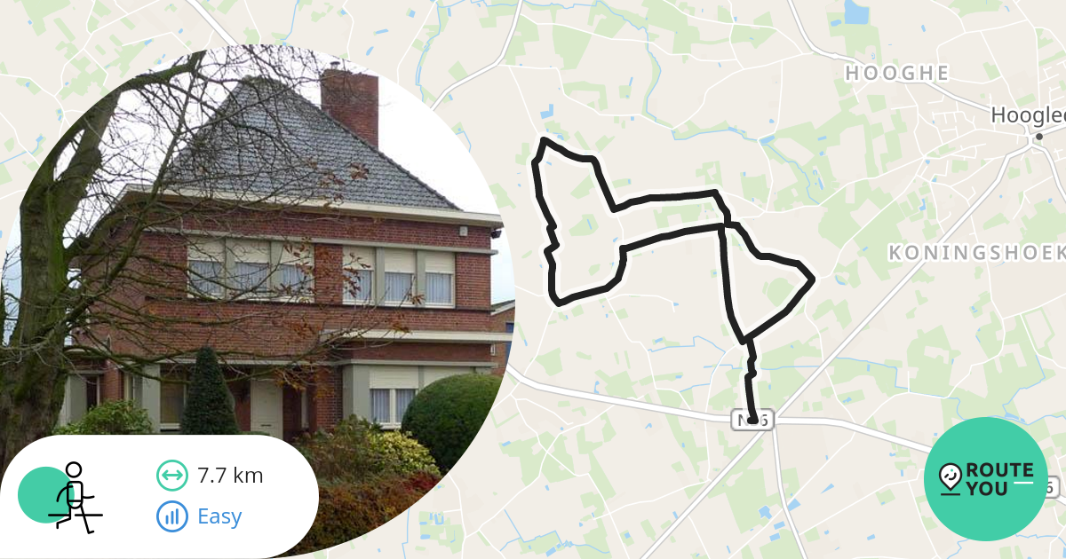 Oostnieuwkerke Wandelroute RouteYou