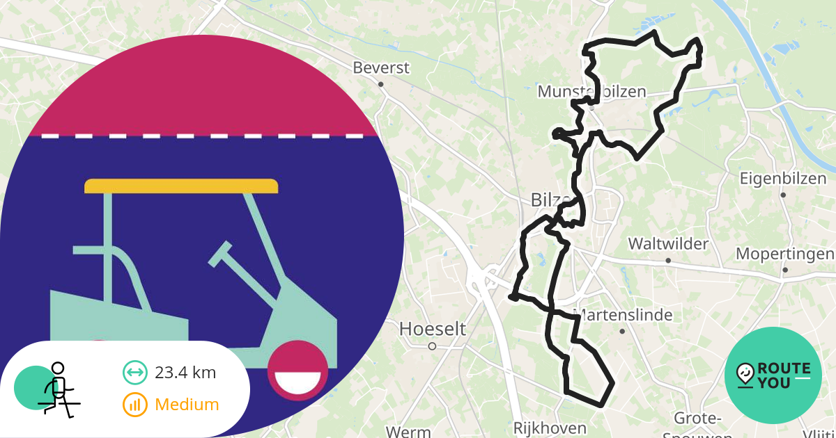 Fietsfabriek 3740 - Jazz Bilzen route 2u - Wandelroute | RouteYou