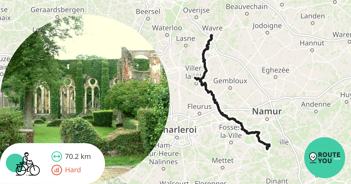 Profondeville - Waver - Recreatieve fietsroute | RouteYou