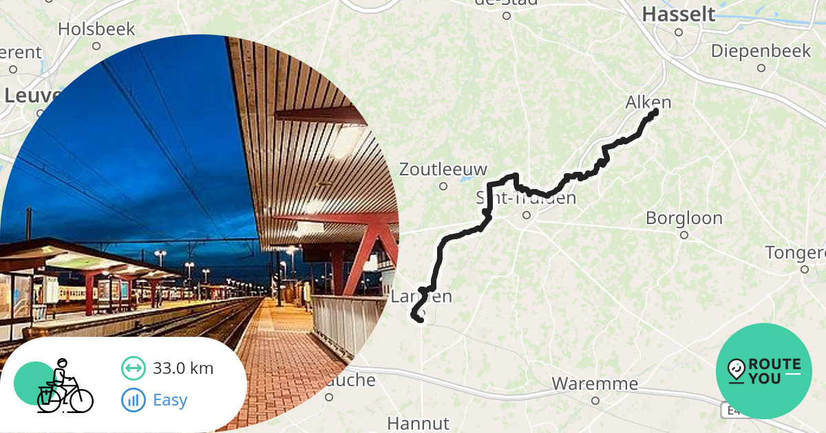 Alken - Landen - Recreatieve fietsroute | RouteYou