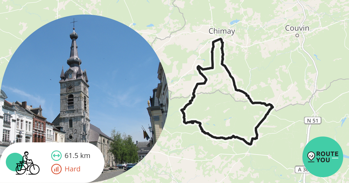 La NeuvilleauxJoûtes Recreatieve fietsroute RouteYou