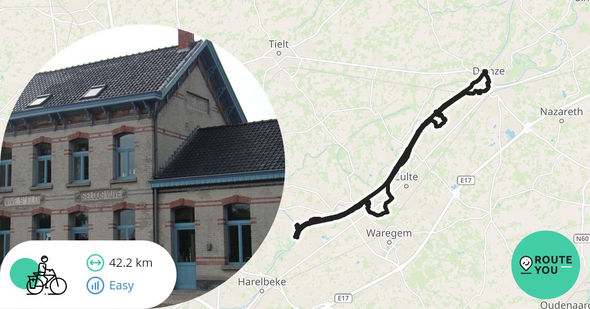 Deinze - Ooigem - Deinze - Recreatieve fietsroute | RouteYou