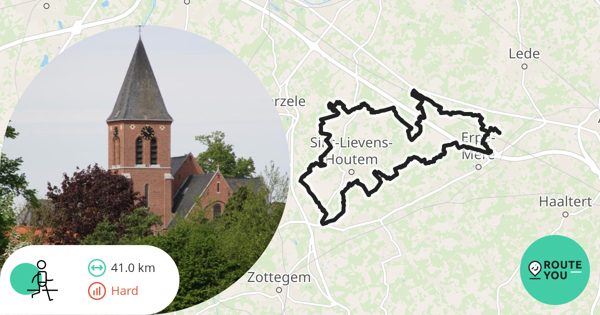 Erondegem 01 Wandelroute RouteYou