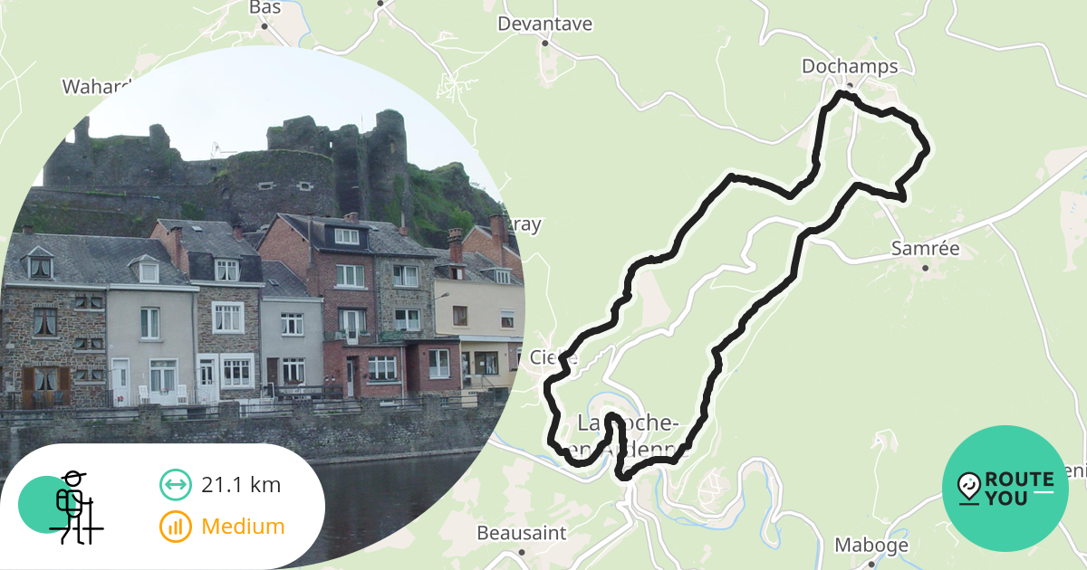 Wandelroute Ardennen Hikingroute RouteYou