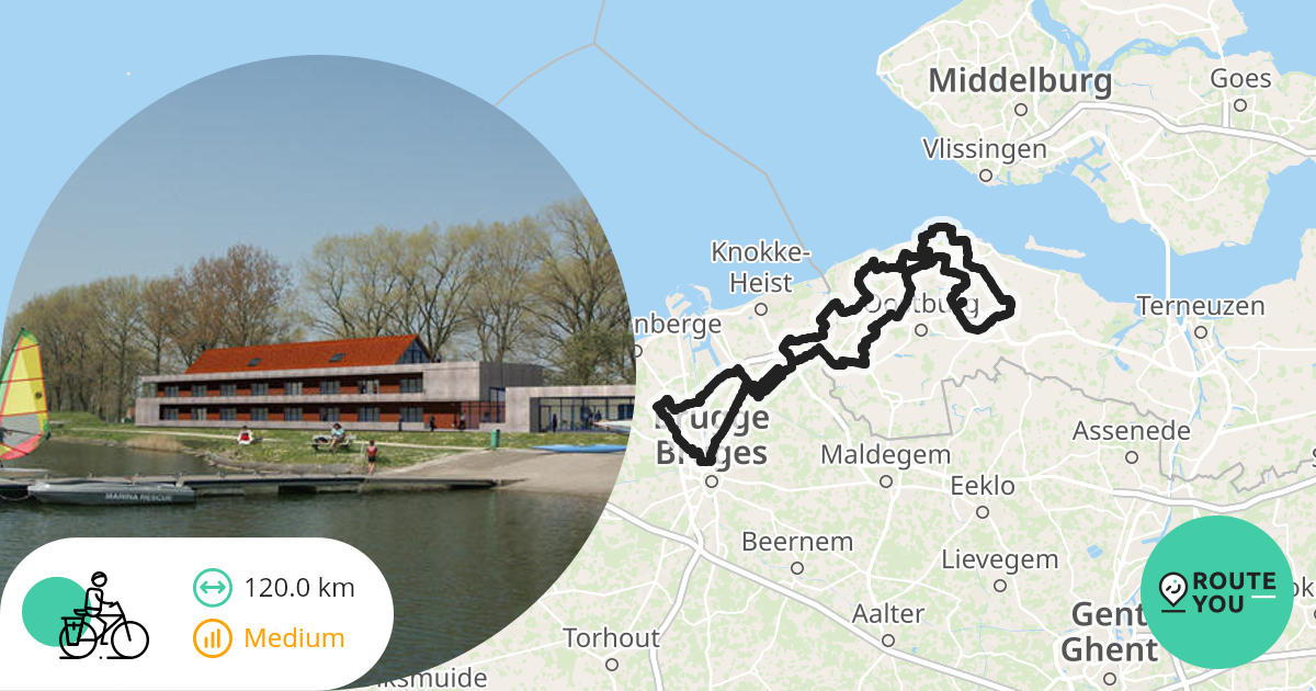 120 km Fietsvedetjes 2022 Recreational cycle route RouteYou