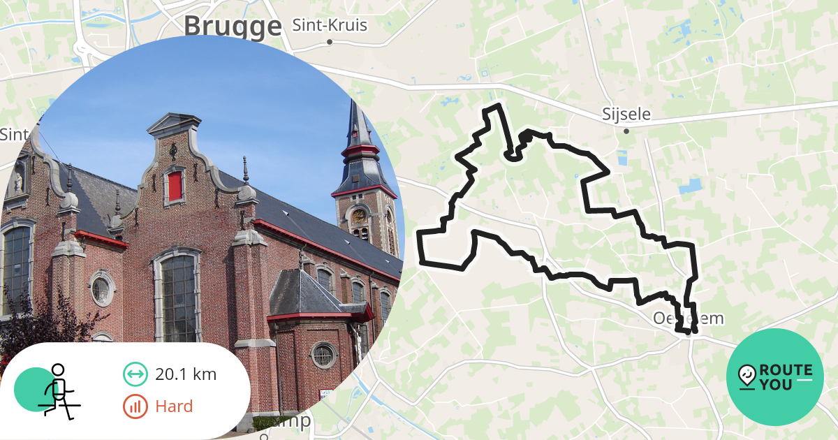 Oedelem Wandelroute RouteYou