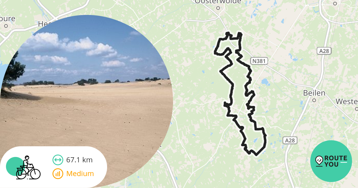 DrentsFriese Wold en Dwingelderveld 68 km _ Appelscha Recreatieve fietsroute RouteYou DrentsFriese Wold en Dwingelderveld 68 km _ Appelscha Recreatieve fietsroute RouteYou