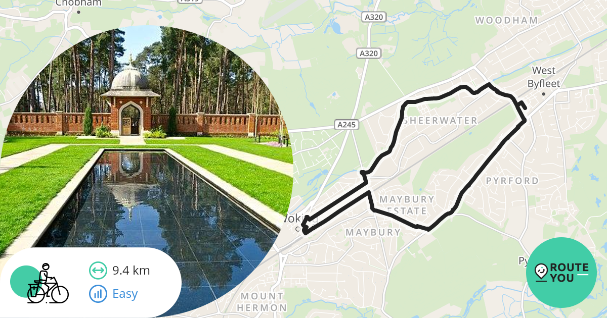 Woking 10k Recreational cycle route RouteYou