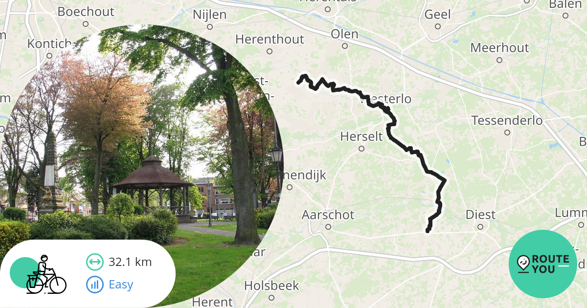 Heist-op-den-Berg - Scherpenheuvel - Recreatieve fietsroute | RouteYou