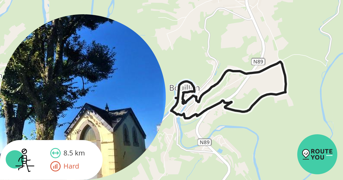 Bouillon Hotel Panorama Recreatieve wandelroute RouteYou