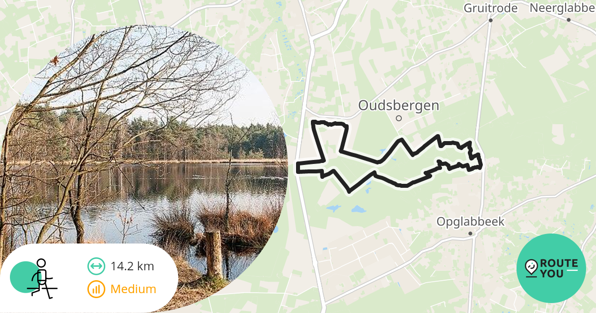 Donderslag Oudsbergen Wandelroute RouteYou