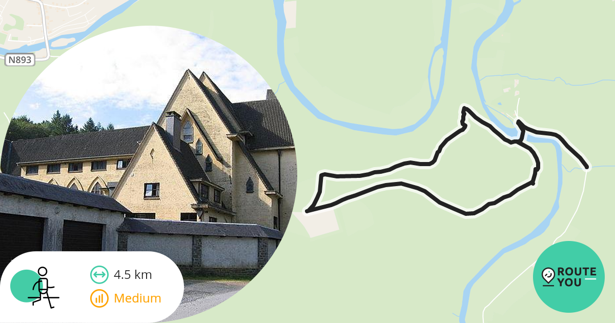 hangbrug bouillon Wandelroute RouteYou