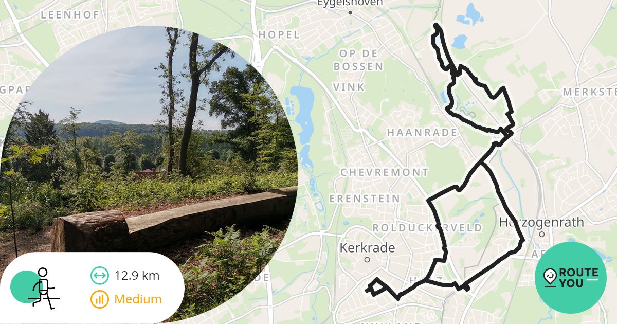 Euregio wandelroute nr 198 Wandeling langs de loop van de Worm ...