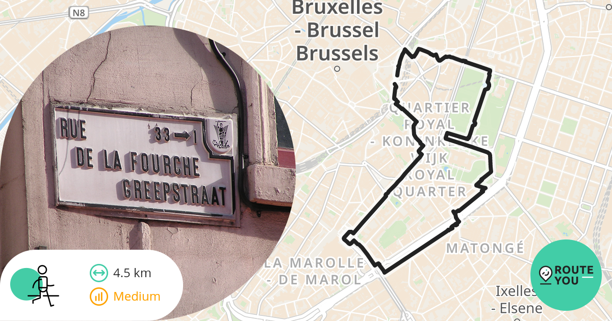 Brussel - Wandelroute | RouteYou