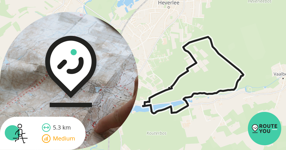 OudHeverlee Linkse bos Wandelroute RouteYou