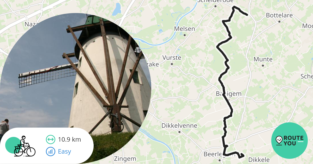 Dikkelvenne - Schelderode - Recreatieve Fietsroute | RouteYou