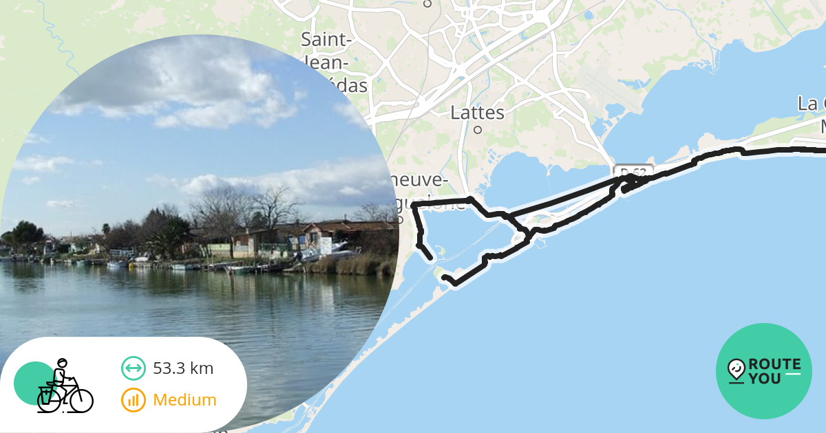 La GrandeMotte 2 Recreatieve fietsroute RouteYou