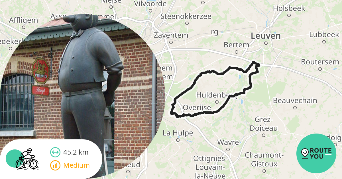 Gravel Oud Heverlee 45 km 530hm Gravelbikeroute RouteYou