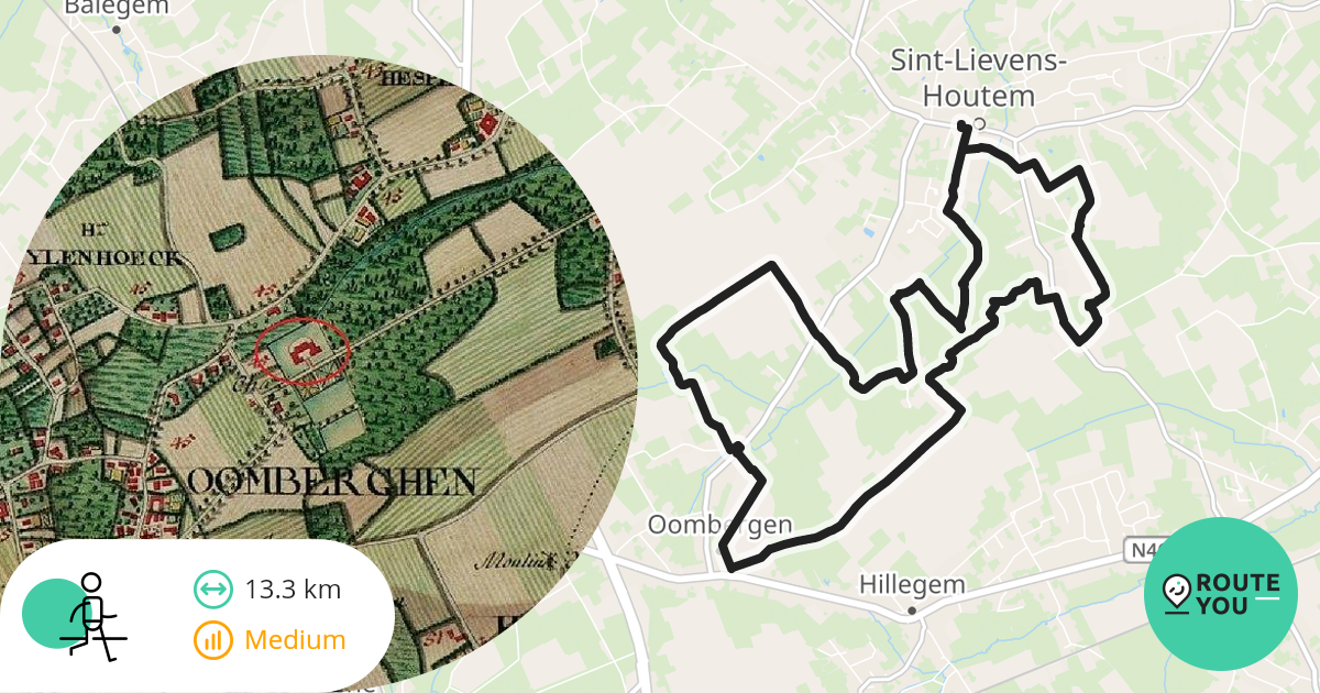 Sint-Lievens-Houtem - Wandelroute | RouteYou